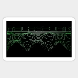 Neurofunk Wire Frame Green Sticker